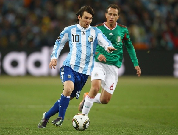 Argentina eliminó a México en 2010 = Eliminado en cuartos de final por Alemania