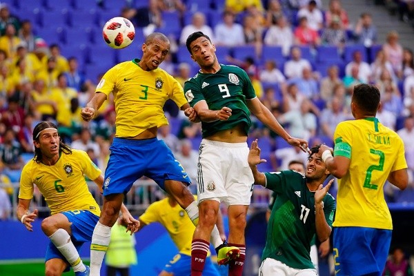 Brasil eliminó a México en 2018 = Eliminado en cuartos de final por Bélgica