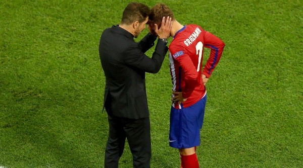 Griezmann y Simeone en el Atlético de Madrid.