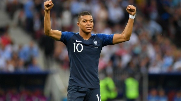 Foto de Mbappé, jugador de la Selección de Francia.