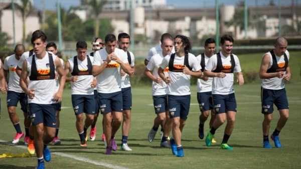 Plantel de Pumas en la pretemporada.