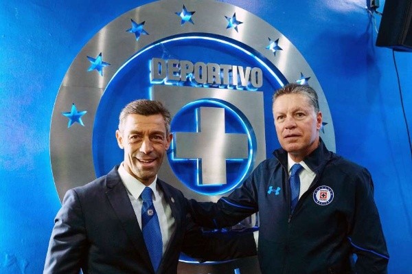Ricardo Peláez y Pedro Caixinha en Cruz Azul.