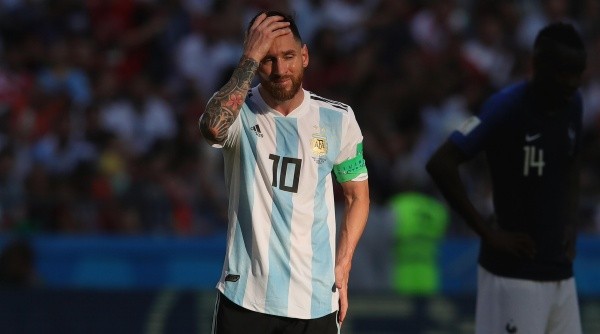 Lionel Messi en el Mundial de Rusia 2018.