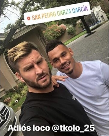 Foto de Gignac despidiendóse de Kolo en Instagram.