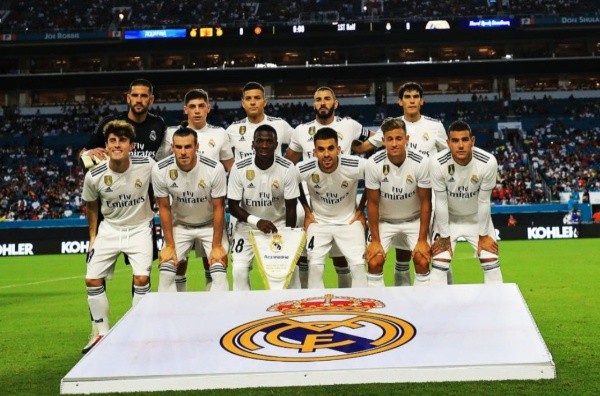 EN EL XI. Vinicius Junior en la formación titular del Real Madrid.