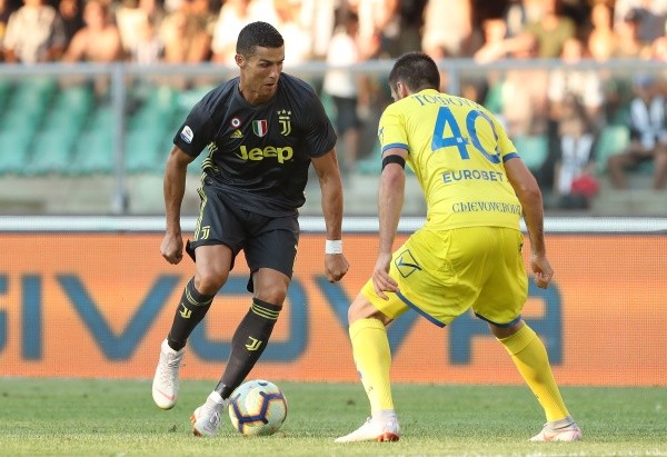 El debut de Cristiano Ronaldo ante Chievo