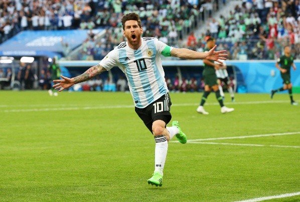 Lionel Messi en el Mundial de Rusia.
