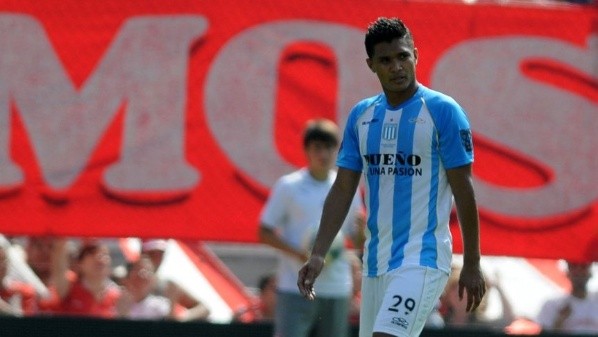 Teo Gutiérrez en su época en Racing.