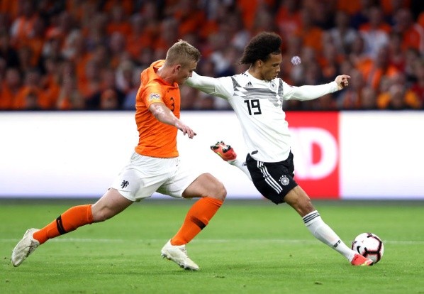 De Ligt durante la goleada a Alemania.