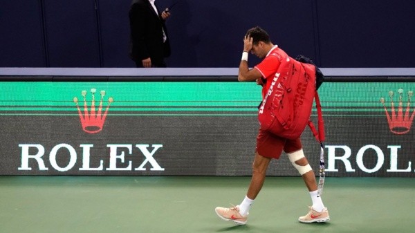 Tristeza en Juan Martín Del Potro.