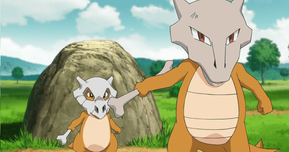 Cubone y Marowak en el anime de Pokémon