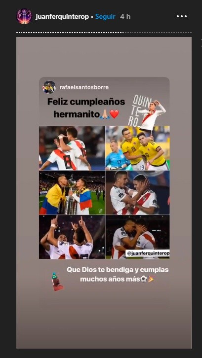 Mensaje de Rafael Santos Borré