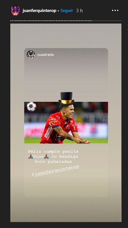 Mensaje de Juan Guillermo Cuadrado