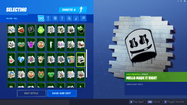 Spray distintivo de Marshmello