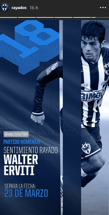 El club anunció el homenaje en sus redes sociales.