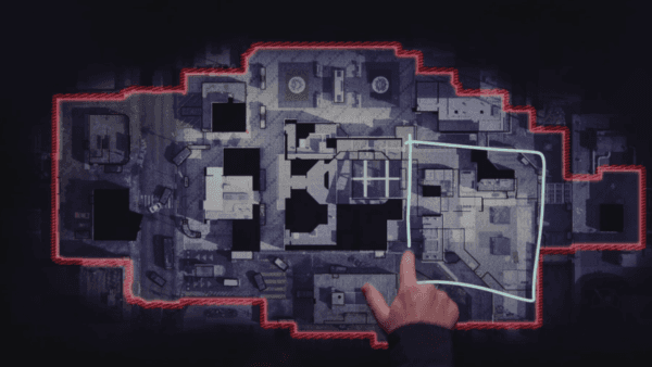 Mapa de LockUp, el rectángulo indica el sector de altura y ventaja