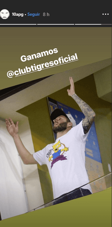 La celebración de Gignac en Instagram
