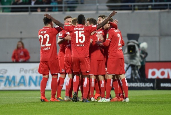El festejo de los jugadores del Köln. (Foto: Getty)