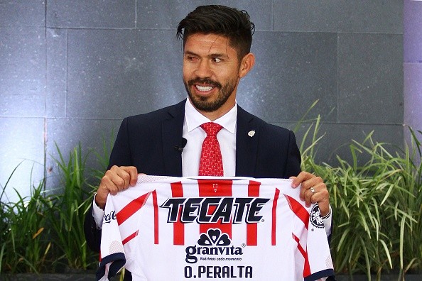 Oribe, en su presentación como jugador del Rebaño (Getty)