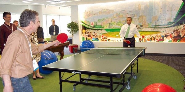 Nosotros en las oficinas de Bolavip. (Cualquier similitud con las de Google es pura coincidencia)