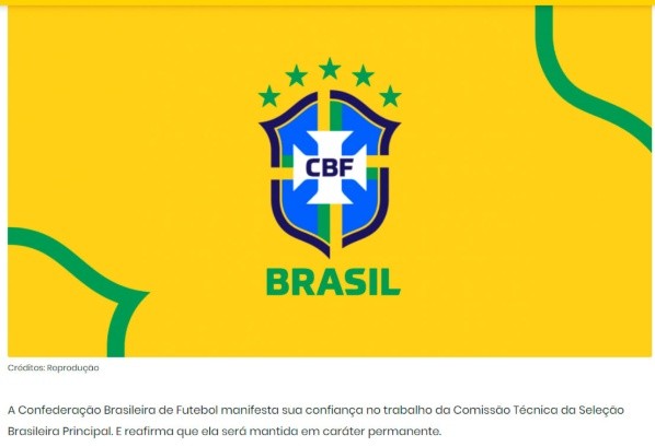 Comunicado de la CBF.