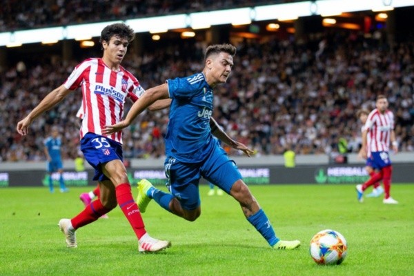 Paulo Dybala en el partido ante Atlético de Madrid.