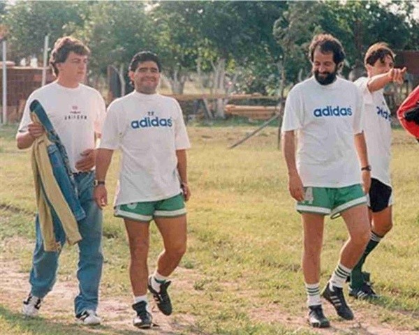 Maradona en su aventura en Mandiyú de Corrientes.