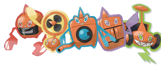 Las diferentes formas de Rotom.
