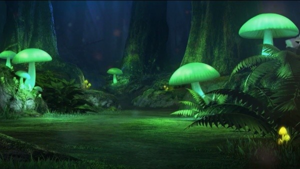 El nuevo Pokémon ¿flotando? a la derecha