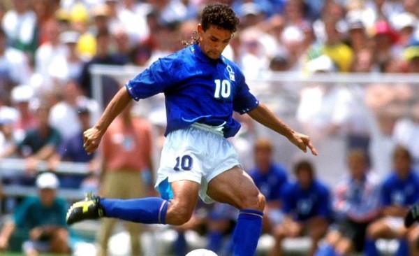 Roberto Baggio en el seleccionado italiano.