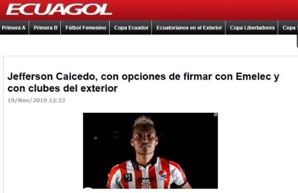 Así lo anuncian en Ecuador.