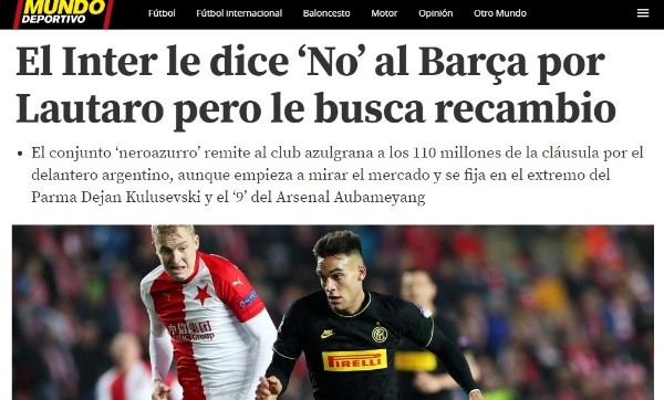 Así lo indica 'Mundo Deportivo'.