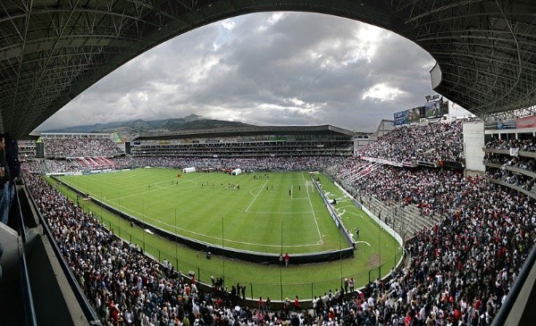 El estadio de Liga de Quito.
