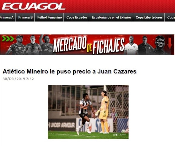 La información de 'Ecuagol'.