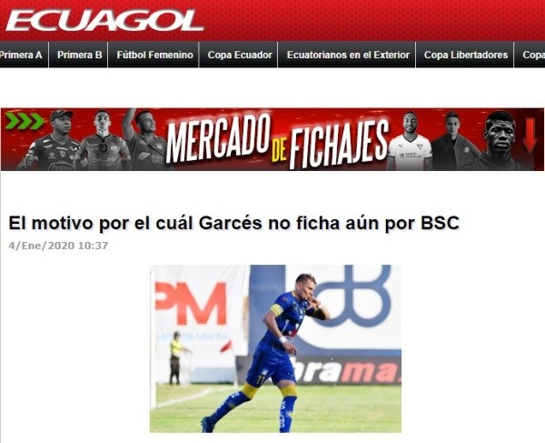 La información de 'Ecuagol'.