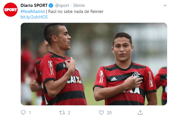 Real Madrid intensifica contatos e se aproxima de tirar Reinier do Flamengo