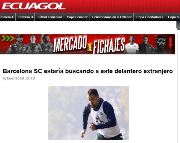 La información de 'Ecuagol'.