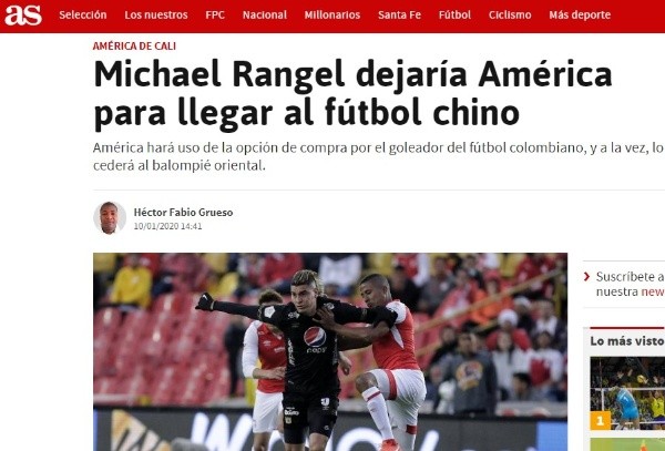 La información del periódico 'As'.