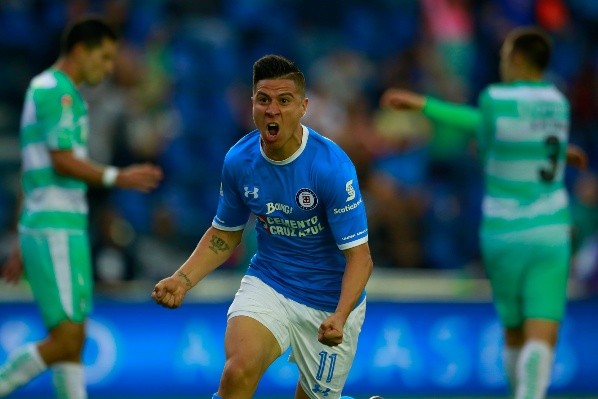 Uno de los últimos gritos de gol del Churry, aquella vez frente al Santos.