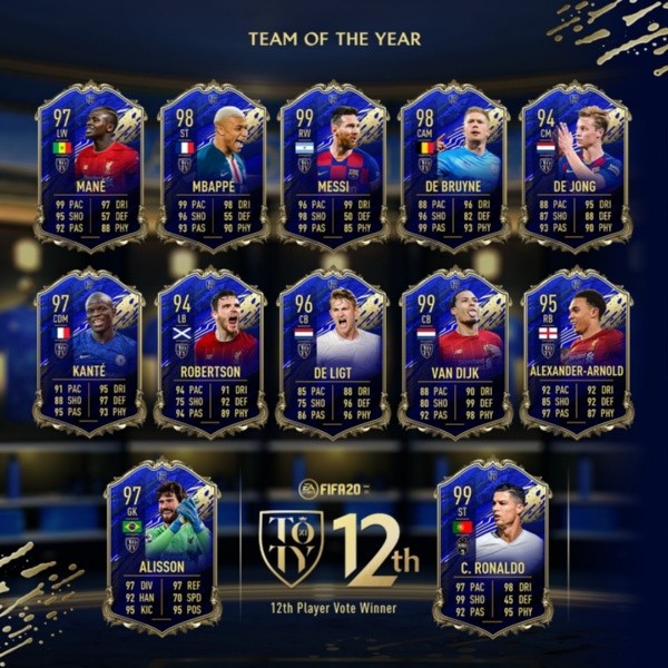 Este fue el TOTY del FIFA 20 en el Ultimate Team