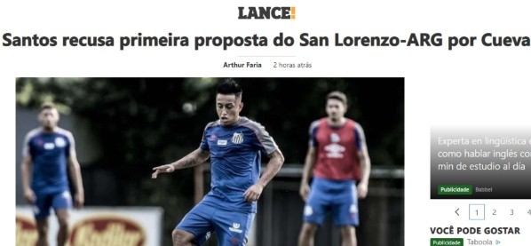 La información de los medios brasileños.