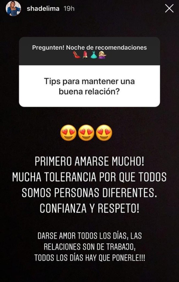 Tips de Shannon con James. Foto: @Shadelima 