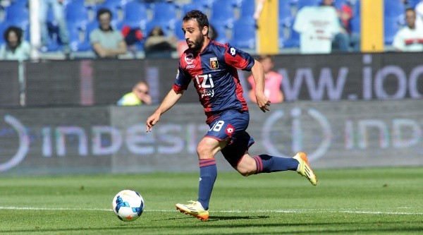 En su etapa como jugador del Genoa (Getty).