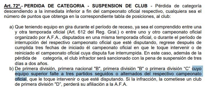 La pena a River puede llegar a ser mayor en caso de persistir su ausencia a sus próximos encuentros. (Foto: Captura)