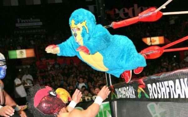 Kemonito, en plena lucha.