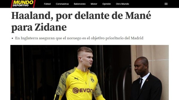 La información de 'Mundo Deportivo'.