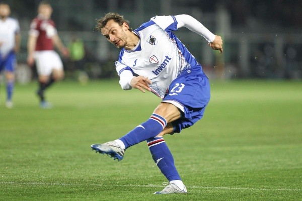 Manolo Gabbiadini durante un partido de Sampdoria. (Foto: Getty)