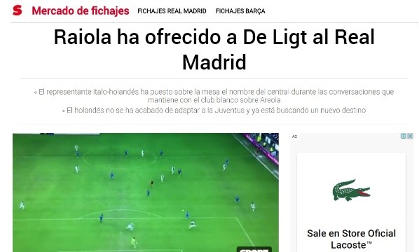 La información de 'Sport'.