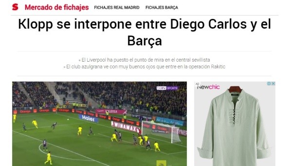 La información de 'Sport'.