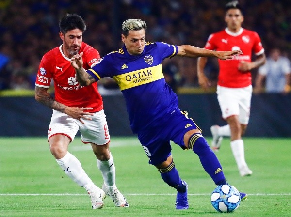 Mauro, defendiendo la camiseta de Boca ante Independiente (Foto: Getty)